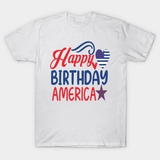 4th of July, Independence Day ,America S,USA Flag, Happy birthday america T-Shirt